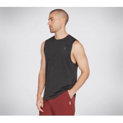 Apparel On the Road Muscle Tank Skechers Outlet BLACK CHARCOAL M2TT25