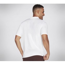 Apparel Off Duty Polo Shirt Skechers Outlet WHITE M3TO45